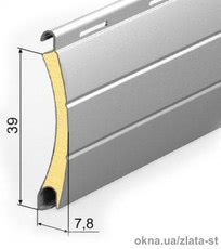 Защитная Ролета, 39мм профиль, цвет Белый, Пружинный Механизм